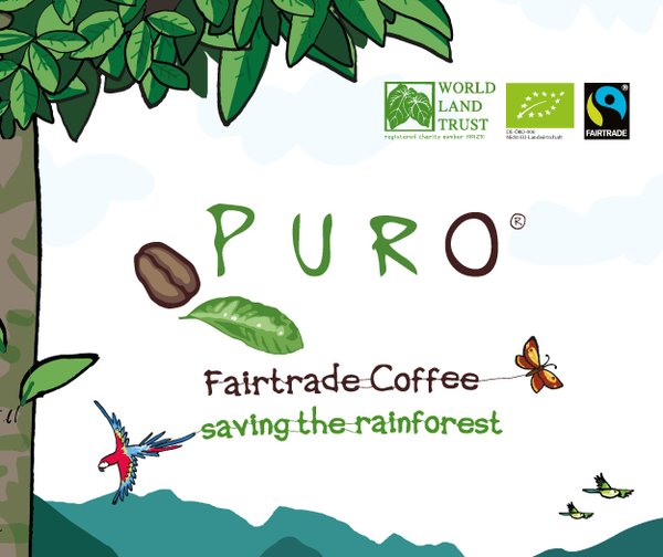 PURO Fairtrade Coffee, saving the rainforest, World Land Trust, BIO