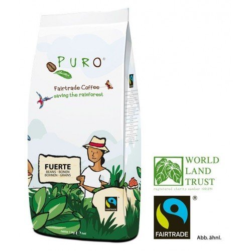 Puro Fairtrade Fuerte Espresso - Bohne 1.000 g