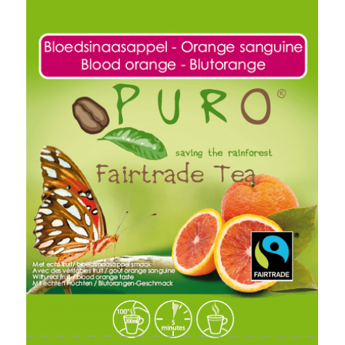 Puro Fairtrade Tee - Blutorange - 6 x 25 x 2,5 g