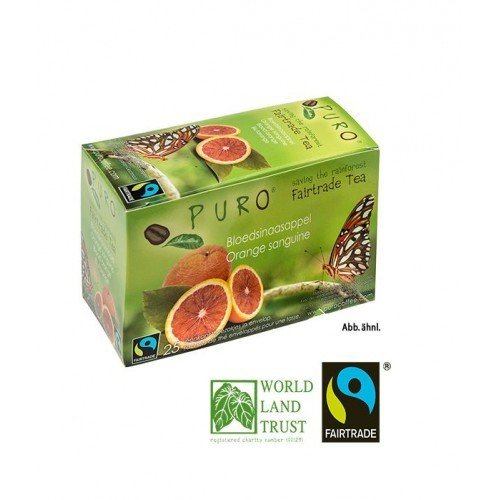 Puro Fairtrade Tee - Blutorange - 6 x 25 x 2,5 g