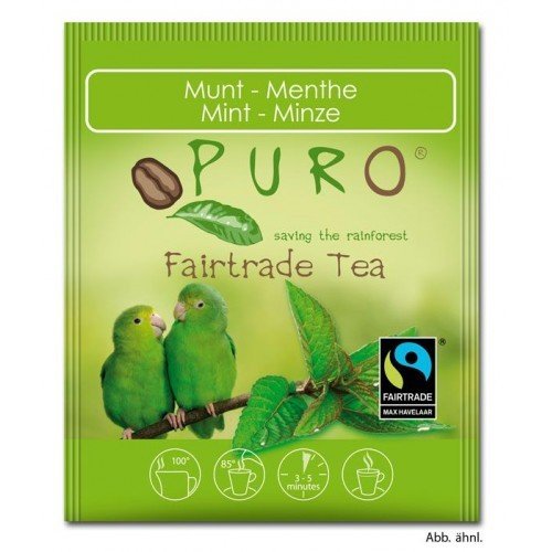 Puro Fairtrade Tee - Grüne Minze - 6 x 25 x 2 g