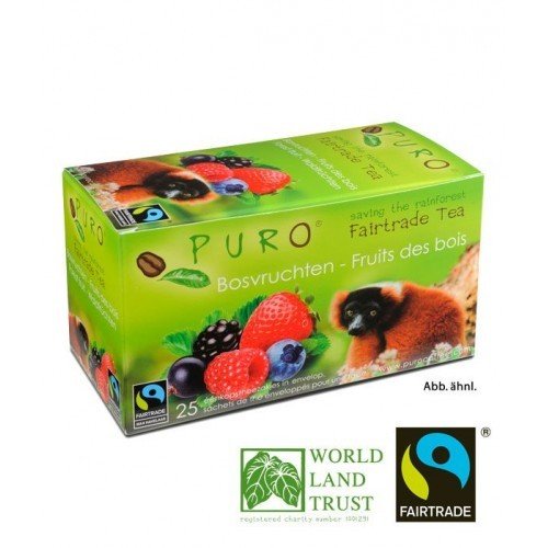 Puro Fairtrade Tee - Waldfrucht - 6 x 25 x 2 g