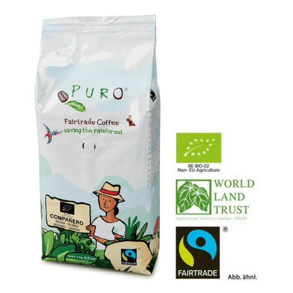 Puro Fairtrade Bio Companero Espresso - Bohne 1.000 g