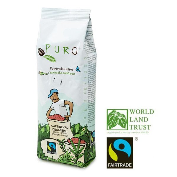Puro Fairtrade entkoffeiniert - Bohne 250 g