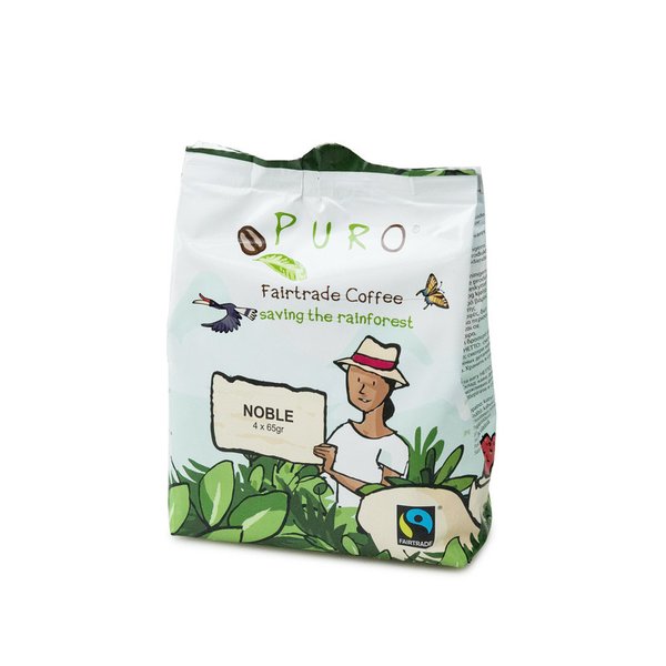 Puro Fairtrade Noble Pouch - 12 x 4 x 65 g (volle Kanne)