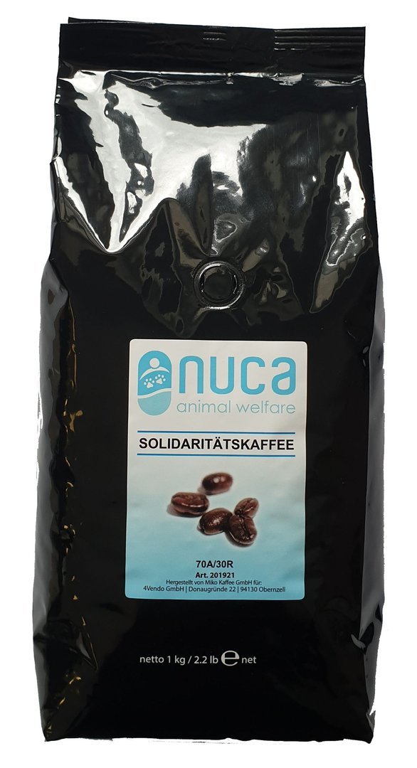 Solidaritätskaffee - Bohne 1.000 g - nuca animal welfare
