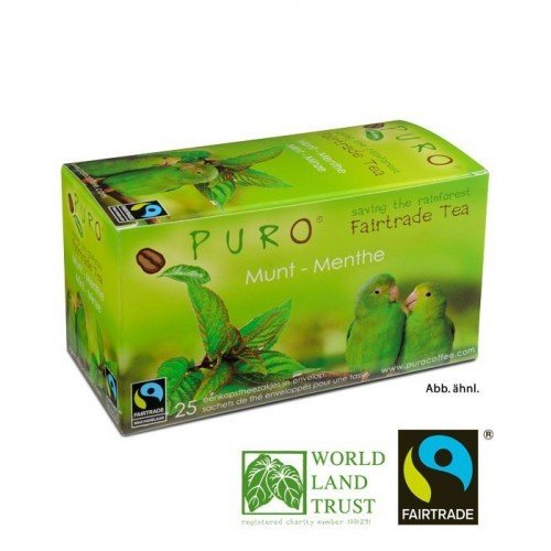Puro Fairtrade Tee - Grüne Minze - 25 x 2 g
