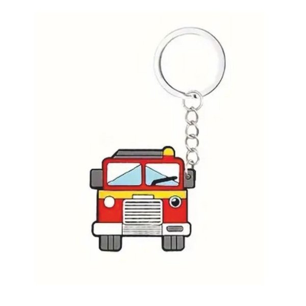 Schlüsselanhänger Feuerwehr Feuerwehrauto Anhänger
